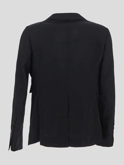 Shop Sapio Jacket In <p> Black Jacket With Long Sleeves