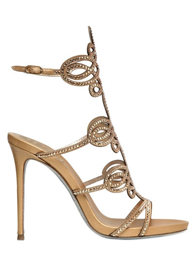 rene caovilla gold sandals