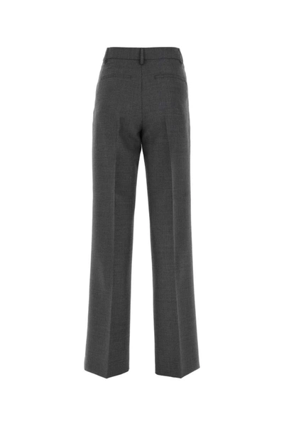 Shop Burberry Pants In Grey
