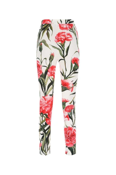 Shop Dolce & Gabbana Leggings In Floral