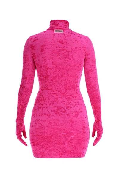 Shop Vetements Dress In Pink