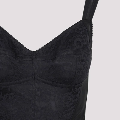 Shop Dolce & Gabbana Bodysuit In Black