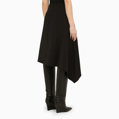 Shop Vetements Asymmetrical Skirt In Black
