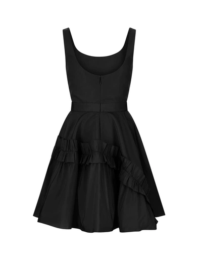 Shop Alexander Mcqueen Mini Dress With Deep Neckline In In Black
