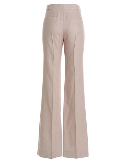 Shop Chloé Textured Fabric Pants In Pink