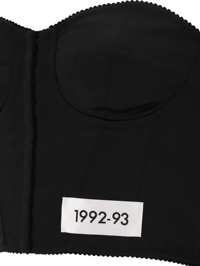 Shop Dolce & Gabbana "kim " Corset Top In Black