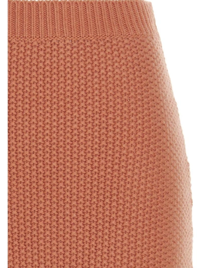Chloé Flared Maxi Skirt In Orange