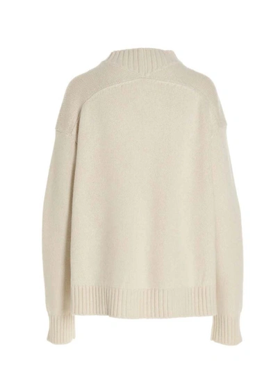 Shop Jil Sander Crewneck Sweater In White