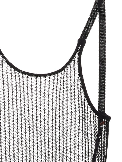 Shop Heron Preston 'net Knit' Dress In Black