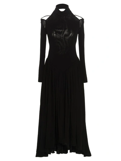 Shop Khaite 'dasa' Dress In Black