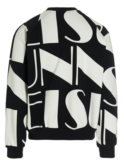 Sunnei Felpa Con Logo In White/black