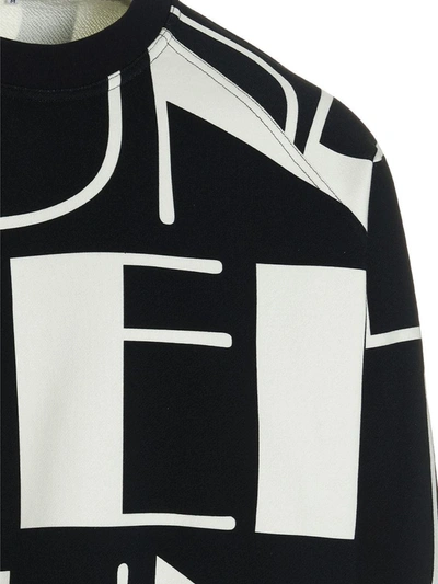 Sunnei Felpa Con Logo In White/black