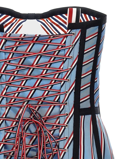 Shop Thom Browne Top 'mannequine Seamed Corset' In Multicolor
