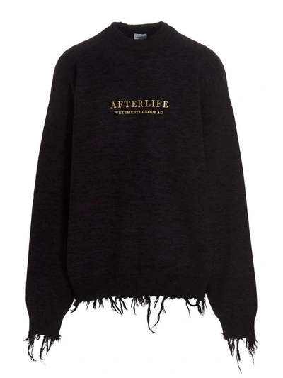 Shop Vetements 'afterlife' Sweater In Purple