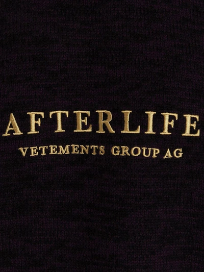 Shop Vetements 'afterlife' Sweater In Purple