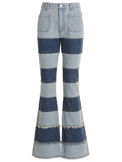 Shop Andersson Bell Patchwork Jeans In Blue