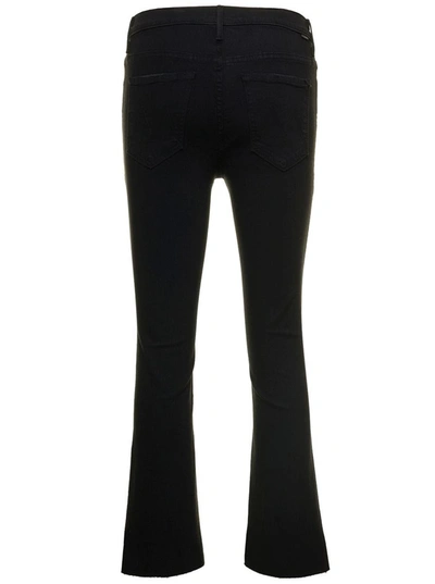 Mother The Insider Frayed Jeans In Black