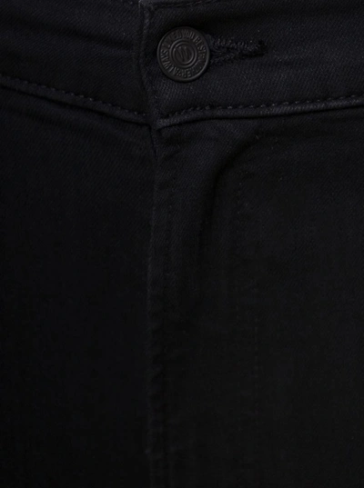 Shop Mother Woman's Le Insider Crop  Black Denim  Jeans