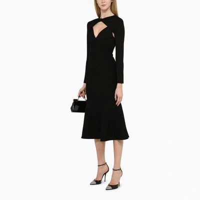 Shop Roland Mouret Dress Convertible In Black