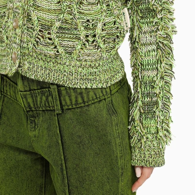 Shop Andersson Bell Knit Cardigan In Green