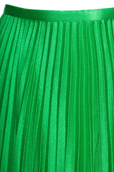 Shop Solace London 'henley' Green Long Pleated Skirt Woman