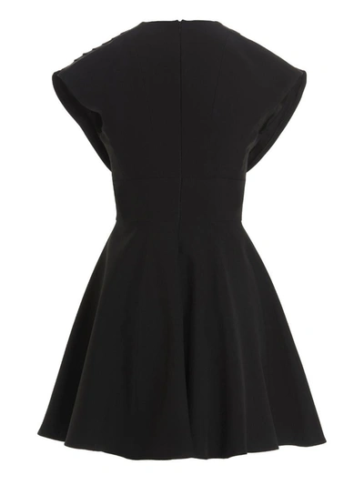 Giovanni Bedin Plisse Detail Mini Dress In Black