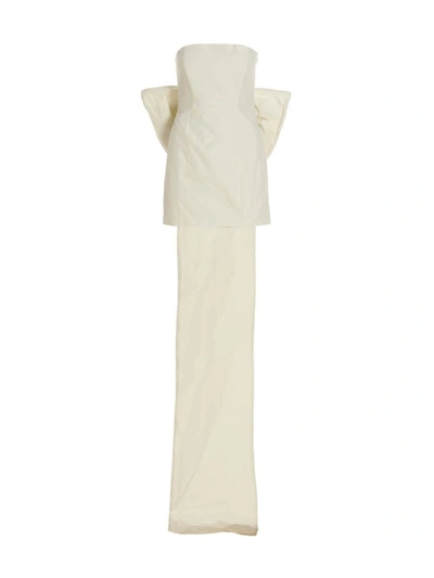 Shop Rotate Birger Christensen Rotate 'plisse Taft Mini' Dress In White