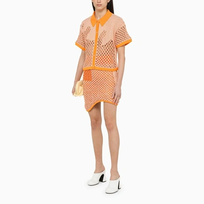 Shop Ph5 Mesh Miniskirt In Orange