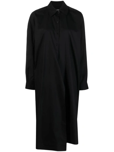 Shop Lemaire Straight Collar Twisted Dress Clothing In Bk999 Black