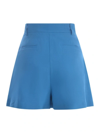Shop Pinko Shorts  "sorridente" In Clear Blue