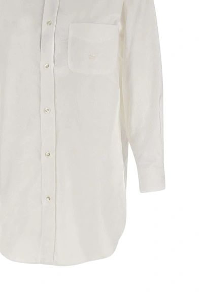 Shop Etro Cotton Shirt In White