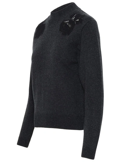 Shop See By Chloé Wool Blend Grey Sweater In Black