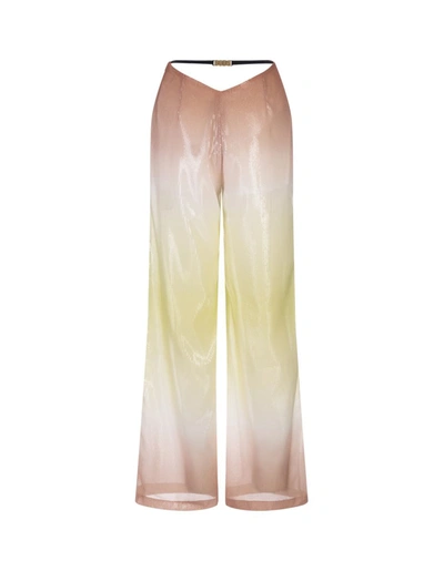 Gcds Gradient-effect Sequinned Trousers In Pink