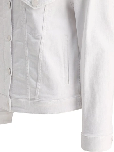 Shop Jacob Cohen Denim Trucker Jacket In White