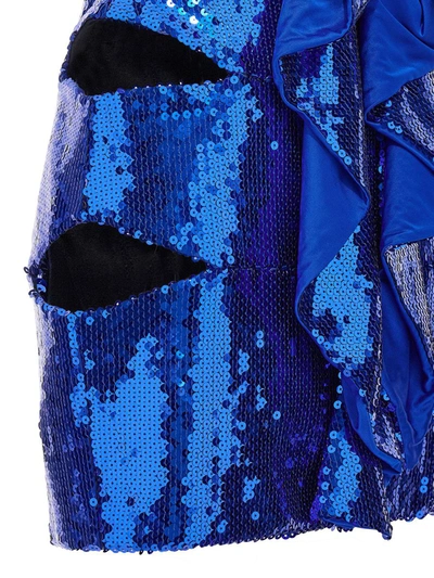 Shop Alexandre Vauthier 'couture Edit' Short Dress In Blue