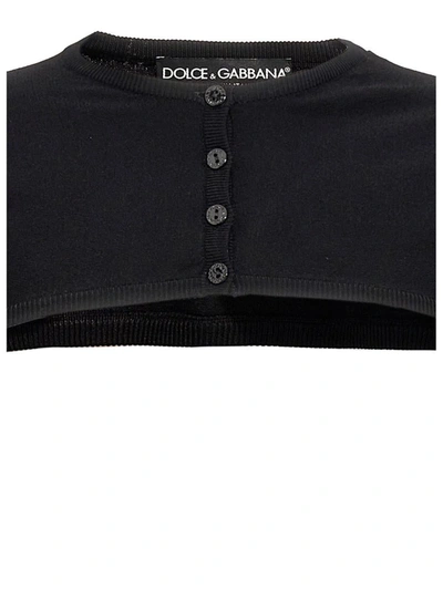 Shop Dolce & Gabbana 'kim Dolce&gabbana' Shoulder Cover In Black