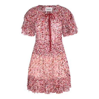 Shop Isabel Marant Étoile Marant Etoile Dresses In Raspberry/ecru