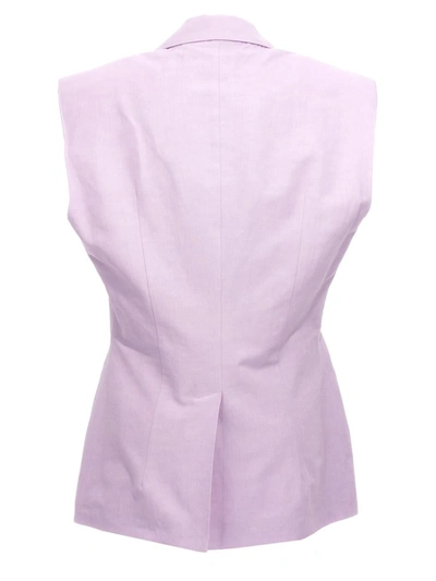 Ombra Milano Light Purple Blazer Jacket In Purple