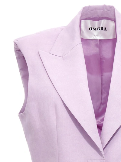 Shop Ombra Milano 'n°4' Blazer Jacket In Purple