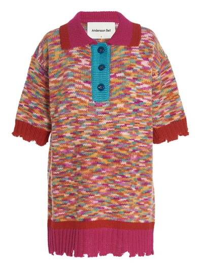 Shop Andersson Bell 'portela' Polo Shirt In Multicolor