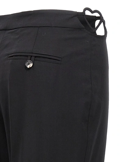 Shop Nensi Dojaka 'hearts' Pants In Black