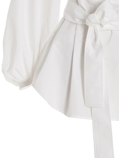 Shop P.a.r.o.s.h . Belted Shirt In White