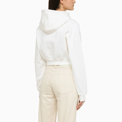 Shop Sunnei Sweatshirt With Hood In White