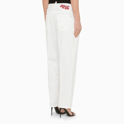 Shop Dsquared2 Honey Dyed Jeans In White