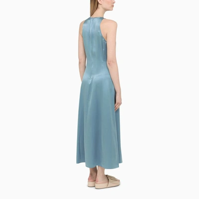 Shop Loulou Studio Long Dress In Blue