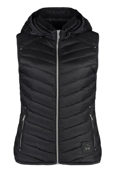 Shop Moose Knuckles Padded Bodywarmer In Black