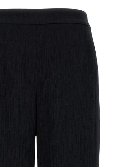 Ungaro Bella High-rise Straight-leg Velvet Pants In Black