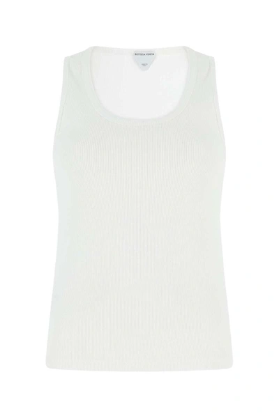 Bottega Veneta Crewneck Tank Top In White