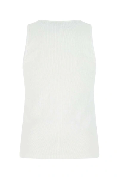 Bottega Veneta Crewneck Tank Top In White