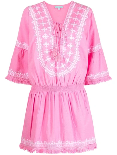 Shop Melissa Odabash Dresses In Pink White